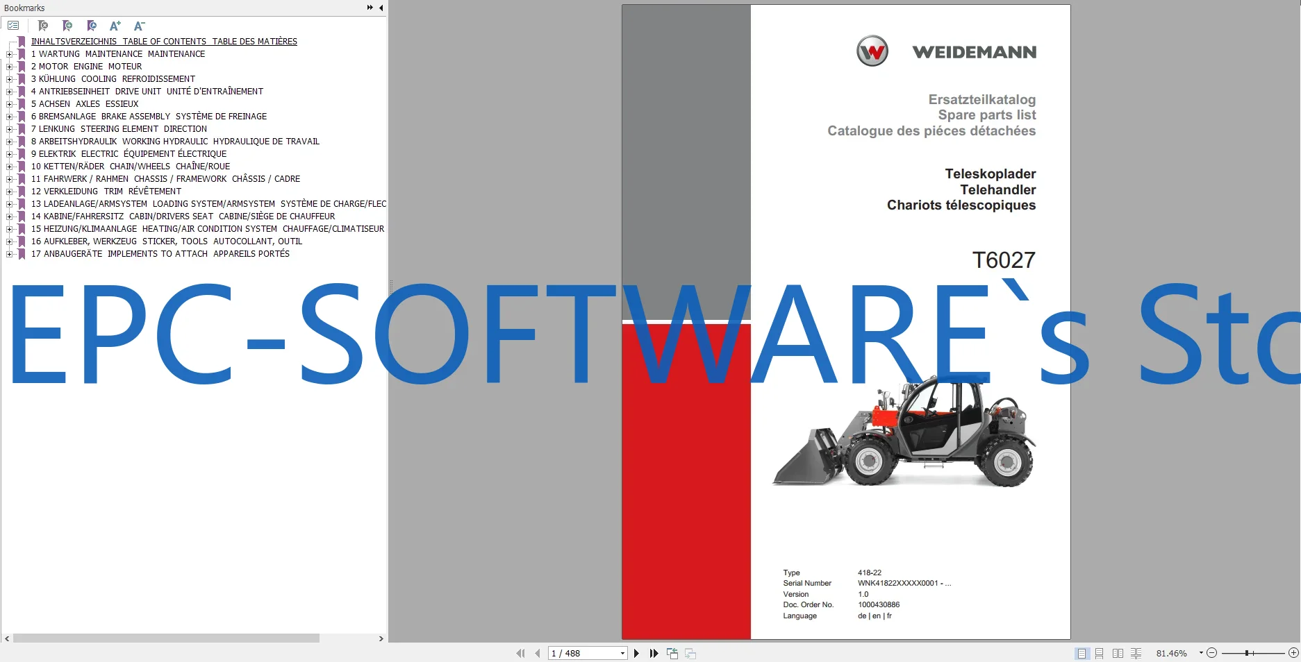 Heavy Equipment Software - EPC-SOFTWARE Katalog części zamiennych do maszyn