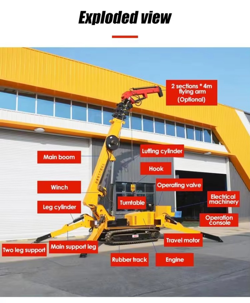 Dźwig pająk hydrauliczny 8T, w – Heavy Equipment Lift recenzja i cena